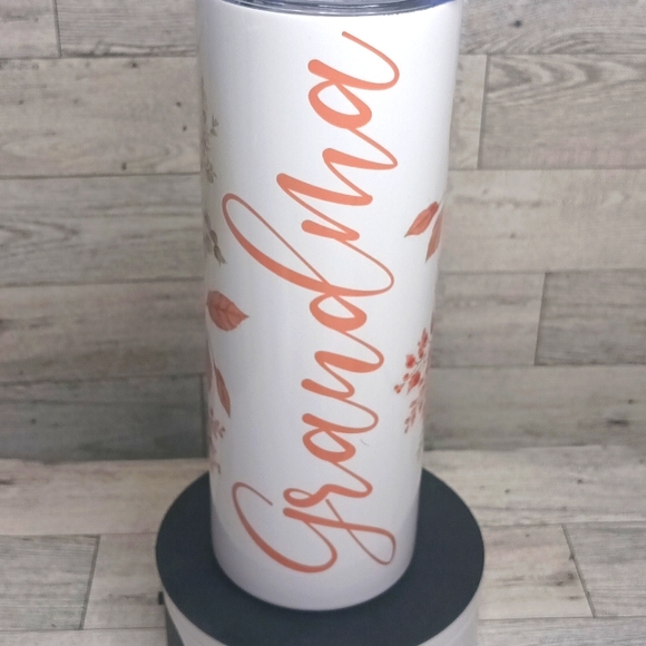 Hand Crafted Accessories - Grandma floral 20oz. Tumbler Stainless steel